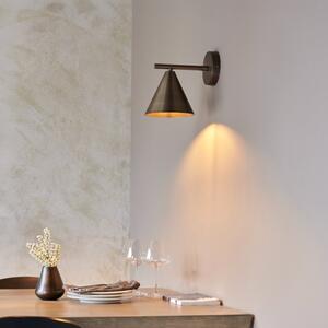 Endon 102894 Cape Single Wall Light In Brushed Antique Bronze Finish