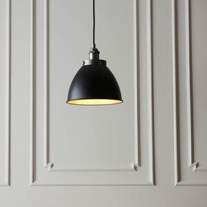 Endon 98750 Franklin Small Ceiling Pendant Light In Aged Pewter and Matt Black Finish