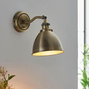 Endon 98746 Franklin Wall Light In Antique Brass Finish