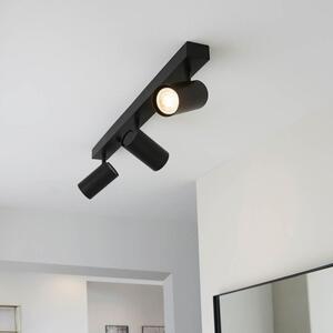 Endon 98456 Rez 3 Light Ceiling Bar Spotlight In Matt Black Finish