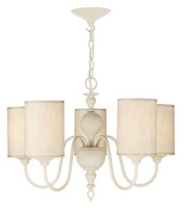 David Hunt Lighting FLE0533 Flemish 5 Light Pendant Ceiling Light In Cream
