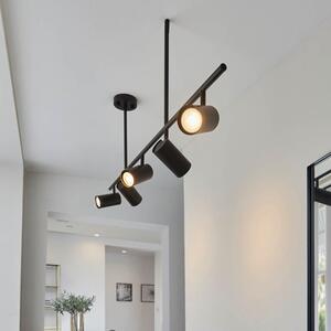 Endon 98458 Rez 5 Light Ceiling Bar Spotlight In Matt Black Finish
