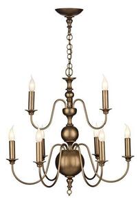 David Hunt Lighting FLE1331 Flemish 9 Light Pendant Ceiling Light Matt Bronze