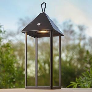 Endon 106790 Hoot Large Outdoor Rechargeable Table Lamp In Matt Black Finish IP44