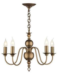 David Hunt Lighting FLE0531 Flemish 5 Light Pendant Ceiling Light Matt Bronze