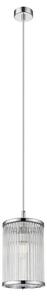 Impex Antigua 1 Light Ceiling Pendant Light In Polished Chrome Finish