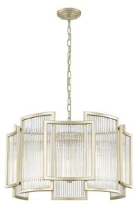 Impex Antigua 5 Light Ceiling Pendant Light In Matt Gold Finish