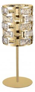 Impex Lola Crystal Table Lamp In Matt Gold Finish