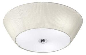 F2134/3 Cream And Satin Glass Flush Fitting