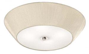 F2134/4 Cream And Satin Glass Flush Fitting