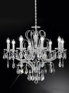 Franklite Brocade 8 Light Chrome Ceiling Light FL2156/8