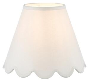 Dar Lighting Nerita Ivory Linen Tapered drum Shade 25cm