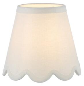Dar Lighting Nerita Ivory Linen Tapered drum Shade 15 cm