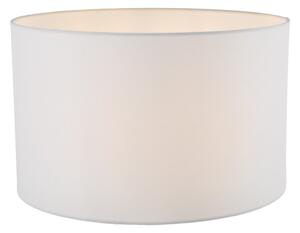 Dar lighting Pyramid White Linen Drum Shade 40cm