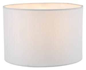 Dar Lighting Pyramid White Linen Drum Shade 25cm
