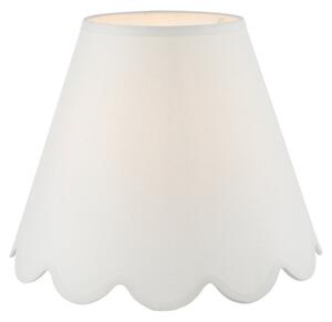Dar Lighting Nerita Ivory Linen Tapered Drum Shade 30cm