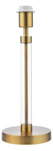 Dar Lighting Sylvester Table Lamp Base Only In Antique Brass With Glass Component