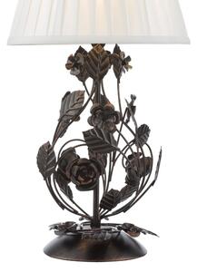 Dar Lighting Priscilla Table Lamp Base In Black And Bronze Finish