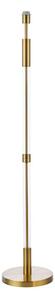 Dar Lighting Sylvester Floor Lamp Base Only In Antique Brass With Glass Component