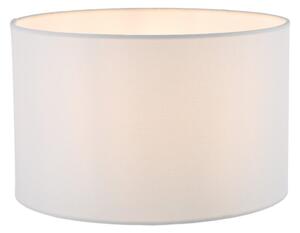 Dar Lighting Pyramid White Linen Drum Shade 30cm