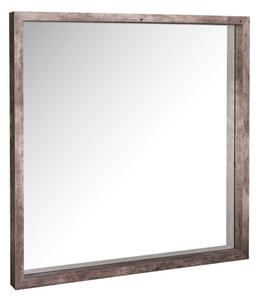 Dar Wisebuys Rocco Square Mirror In Distressed Concrete Effect Veneer