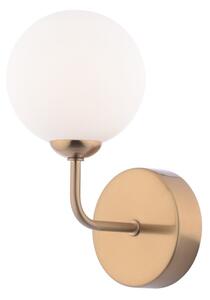 Dar Wisebuys Feya Wall Light In Antique Bronze And Opal Glass
