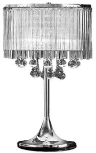 Franklite Spirit 3 Light Chrome and Crystal Table Lamp TL853