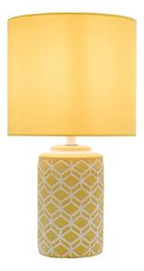 Dar Wisebuys Ilona Ceramic Table Lamp In Yellow With Shade