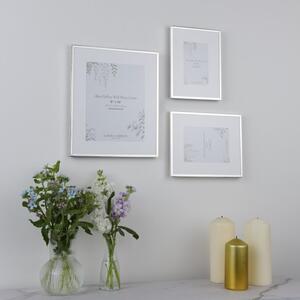 Laura Ashley Alisa Gallery Wall Photo Frames In Polished Silver Set Of 3