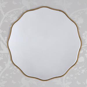 Laura Ashley Medora Round Mirror In Matt Gold Finish