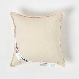 Homescapes Organic Cotton Cushion Pad Insert, 30 x 30 cm (12 x 12")