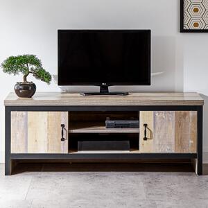 Balcombe Wooden TV Stand With 2 Doors - Oak
