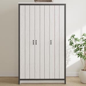 Balcombe Wooden Wardrobe With 3 Doors - White