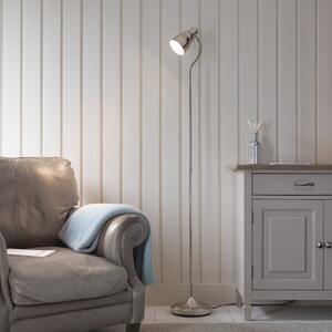 Endon 108127 Classic Flexi Floor Lamp Base In Bright Nickel Finish