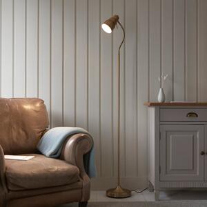 Endon 108126 Classic Flexi Floor Lamp Base In Brushed Brass Finish