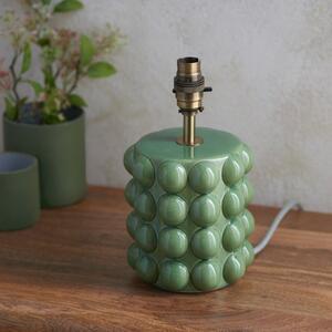 Endon 111257 Bobble Table Lamp Base In Olive Green Glaze