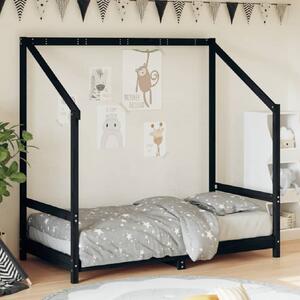 Ringgold 80x160cm Wooden Children Bed In Black