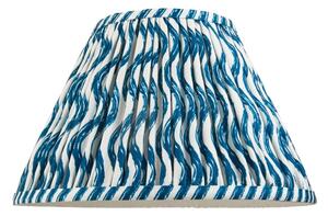 Endon 111303 Ripple Tapered Lamp Shade 30 cm In Marlin Blue