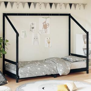 Ringgold 80x200cm Wooden Children Bed In Black