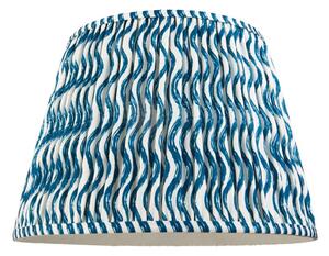 Endon 111305 Ripple Tapered Lamp Shade 40 cm In Marlin Blue