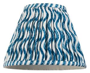 Endon 111302 Ripple Tapered Lamp Shade 25 cm In Marlin Blue