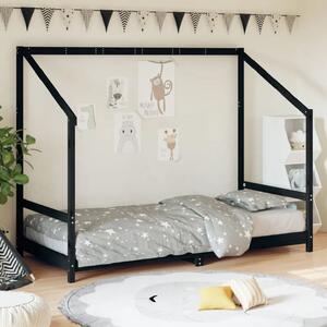 Ringgold 90x190cm Wooden Children Bed In Black