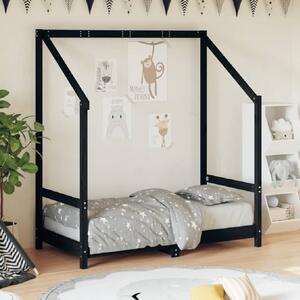 Ringgold 70x140cm Wooden Children Bed In Black