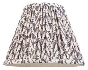 Endon 111296 Leaf Tapered Lamp Shade 25 cm In Pearl Grey