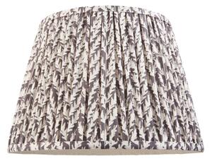 Endon 111298 Leaf Tapered Lamp Shade 35 cm In Pearl Grey