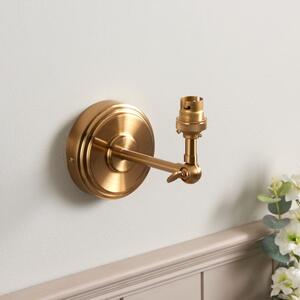 Endon 115071 Step Wing Wall Light In Brushed Aged Brass Finish