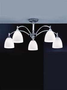 Franklite FL2087/5 Emmy 5 Light Chrome Semi-Flush Ceiling Light