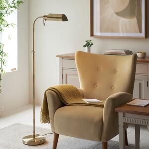 Endon 114205 Pharmacy Floor Lamp In Antique Brass Finish