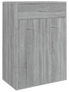 Shoe Cabinet Grey Sonoma 60x35x84 cm Engineered Wood