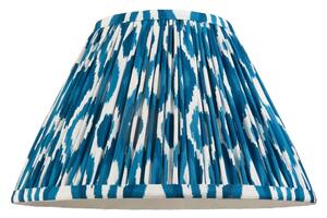 Endon 113091 Ikat Tapered Lamp Shade 30 cm In Marlin Blue